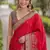 Pink soft silk banarasi jacuard work designer party wear saree with unstitched blouse piece