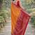 Orange soft silk banarasi jacuard work designer party wear saree with unstitched blouse piece