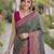 Sea green soft silk banarasi jacuard work designer party wear saree with unstitched blouse piece