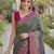 Sea green soft silk banarasi jacuard work designer party wear saree with unstitched blouse piece