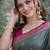 Sea green soft silk banarasi jacuard work designer party wear saree with unstitched blouse piece