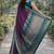 Wine soft silk banarasi jacuard work designer party wear saree with unstitched blouse piece