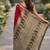 Red soft silk banarasi jacuard work designer party wear saree with unstitched blouse piece