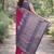Pink soft silk banarasi jacuard work designer party wear saree with unstitched blouse piece