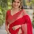 Pink soft silk banarasi jacuard work designer party wear saree with unstitched blouse piece