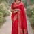 Pink soft silk banarasi jacuard work designer party wear saree with unstitched blouse piece