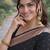 Black soft silk banarasi jacuard work designer party wear saree with unstitched blouse piece