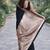 Black soft silk banarasi jacuard work designer party wear saree with unstitched blouse piece