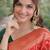 Red soft silk banarasi jacuard work designer party wear saree with unstitched blouse piece