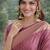 Onion soft silk banarasi jacuard work designer party wear saree with unstitched blouse piece