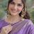 Lavender soft silk banarasi jacuard work designer party wear saree with unstitched blouse piece