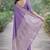 Lavender soft silk banarasi jacuard work designer party wear saree with unstitched blouse piece