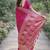 Pink soft silk banarasi jacuard work designer party wear saree with unstitched blouse piece