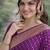 Wine soft silk banarasi jacuard work designer party wear saree with unstitched blouse piece