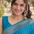 Rama soft silk banarasi jacuard work designer party wear saree with unstitched blouse piece