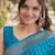 Rama soft silk banarasi jacuard work designer party wear saree with unstitched blouse piece