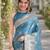 Rama soft silk banarasi jacuard work designer party wear saree with unstitched blouse piece