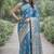Rama soft silk banarasi jacuard work designer party wear saree with unstitched blouse piece