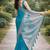 Rama soft silk banarasi jacuard work designer party wear saree with unstitched blouse piece