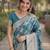 Wine soft silk banarasi jacuard work designer party wear saree with unstitched blouse piece