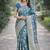 Wine soft silk banarasi jacuard work designer party wear saree with unstitched blouse piece