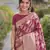 Onion soft silk banarasi jacuard work designer party wear saree with unstitched blouse piece
