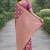 Onion soft silk banarasi jacuard work designer party wear saree with unstitched blouse piece