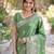 Wine soft silk banarasi jacuard work designer party wear saree with unstitched blouse piece