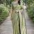 Pista soft silk banarasi jacuard work designer party wear saree with unstitched blouse piece