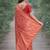 Red soft silk banarasi jacuard work designer party wear saree with unstitched blouse piece