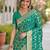 Rama soft silk banarasi jacuard work designer party wear saree with unstitched blouse piece