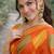 Orange soft silk banarasi jacuard work designer party wear saree with unstitched blouse piece