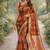 Green soft silk banarasi jacuard work designer party wear saree with unstitched blouse piece