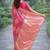 Light pink soft silk banarasi jacuard work designer party wear saree with unstitched blouse piece