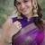 Purple soft silk banarasi jacuard work designer party wear saree with unstitched blouse piece