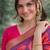 Wine soft silk banarasi jacuard work designer party wear saree with unstitched blouse piece
