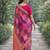 Wine soft silk banarasi jacuard work designer party wear saree with unstitched blouse piece