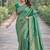 Rama soft silk banarasi jacuard work designer party wear saree with unstitched blouse piece