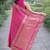 Pink soft silk banarasi jacuard work designer party wear saree with unstitched blouse piece