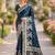 Morpich soft silk banarasi jacuard work designer party wear saree with unstitched blouse piece