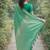 Teal green soft silk banarasi jacuard work designer party wear saree with unstitched blouse piece