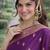 Wine soft silk banarasi jacuard work designer party wear saree with unstitched blouse piece