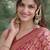 Pink soft silk banarasi jacuard work designer party wear saree with unstitched blouse piece