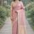 Lavender soft silk banarasi jacuard work designer party wear saree with unstitched blouse piece