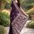 Plum soft silk banarasi jacuard work designer party wear saree with unstitched blouse piece