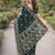 Green soft silk banarasi jacuard work designer party wear saree with unstitched blouse piece