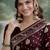 Maroon soft silk banarasi jacuard work designer party wear saree with unstitched blouse piece