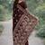 Maroon soft silk banarasi jacuard work designer party wear saree with unstitched blouse piece