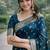 Rama soft silk banarasi jacuard work designer party wear saree with unstitched blouse piece