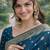 Rama soft silk banarasi jacuard work designer party wear saree with unstitched blouse piece